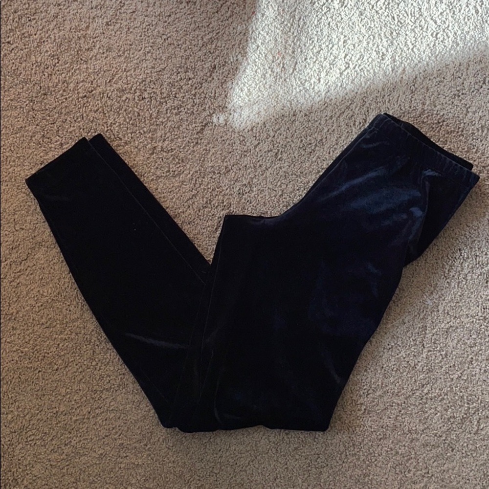 NWOT Black Velvet Leggings